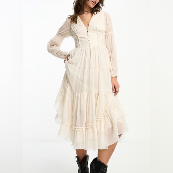 ISO Reclaimed Vintage Winter Maxi Dress - Picture 1 of 1